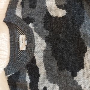 Lucky Brand Camouflage Crew Sweater